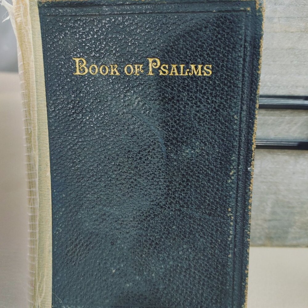 Antique 1888 Book Psalms Translate Hebrew American Bible Society Leather Cover